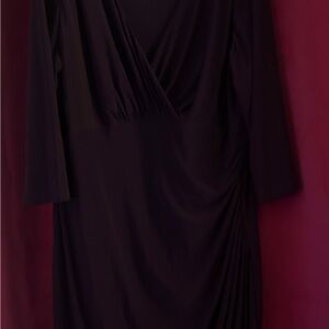 Lauren Ralph Lauren Red Sheath Long Sleeve Dress